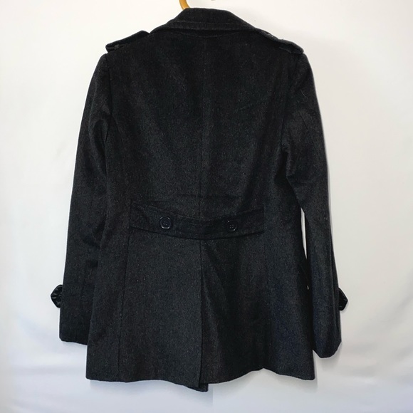 Forever 21 Charcoal Grey Peacoat - Picture 2 of 3